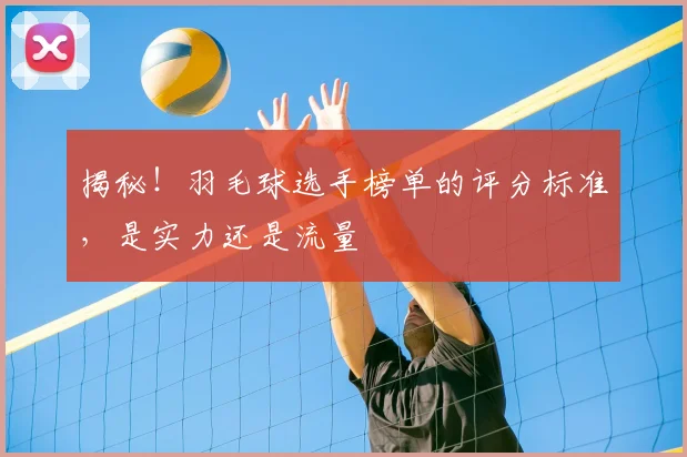 揭秘！羽毛球选手榜单的评分标准，是实力还是流量